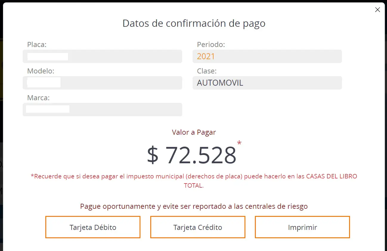 Impuesto vehicular Santander