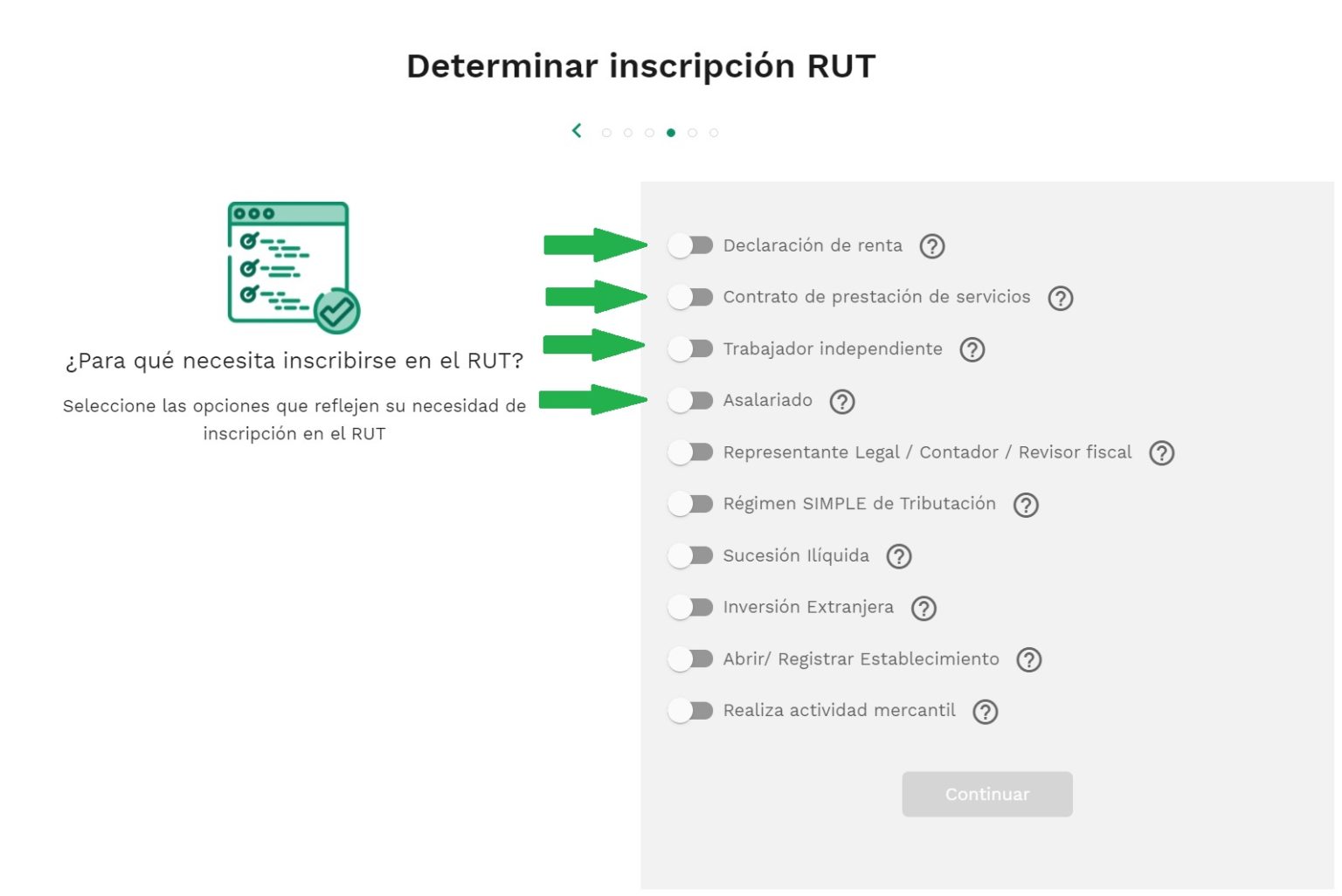 Sacar el RUT por primera vez por Consultargov