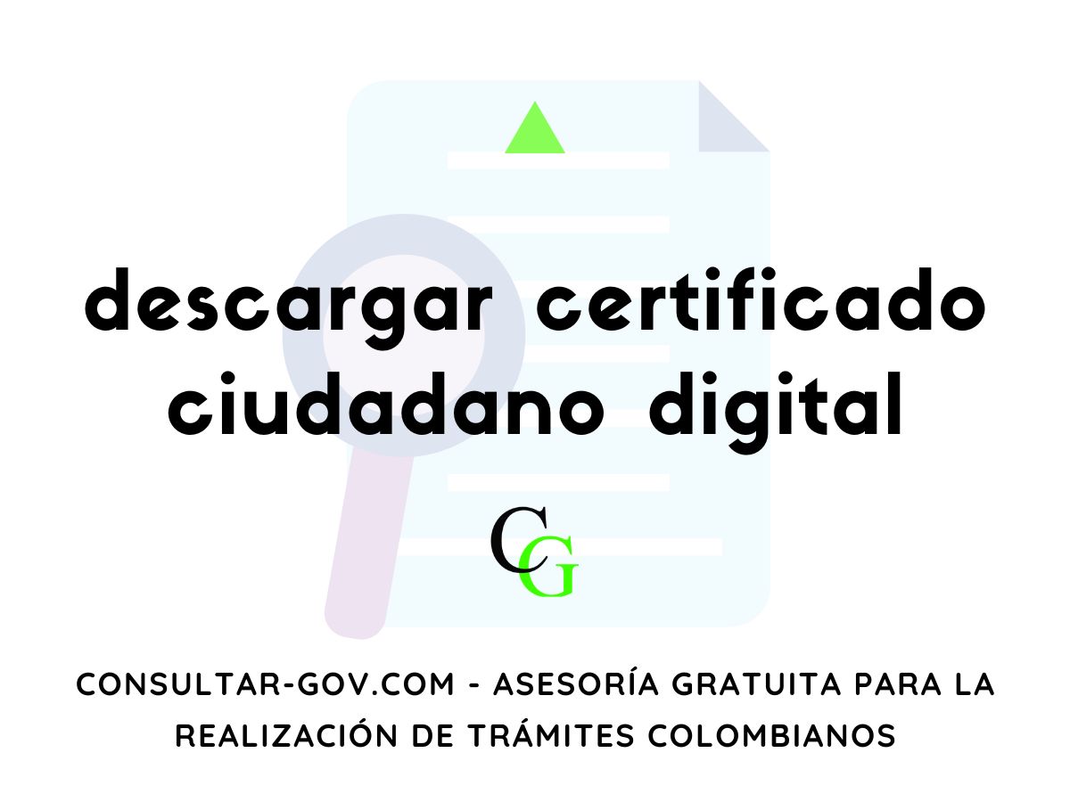 descargar certificado ciudadano digital